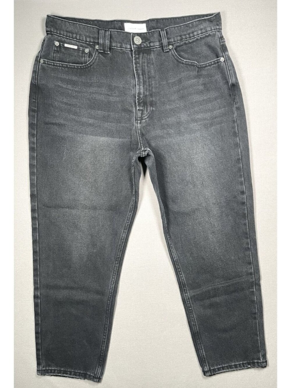 I Love Ugly Cropped 90s Vintage Black Denim 5-Pocket Jeans - Men Size Large X 26